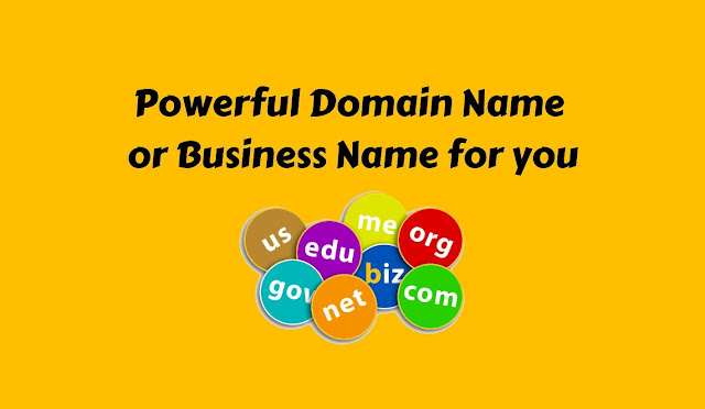 Create Domain name or business name