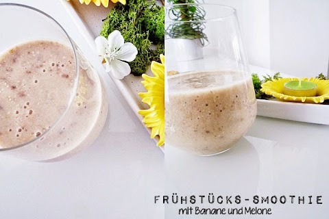 Frühstücks-Smoothie mit Banane und Melone