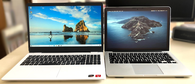 Macbook Pro 2015と並べてみる