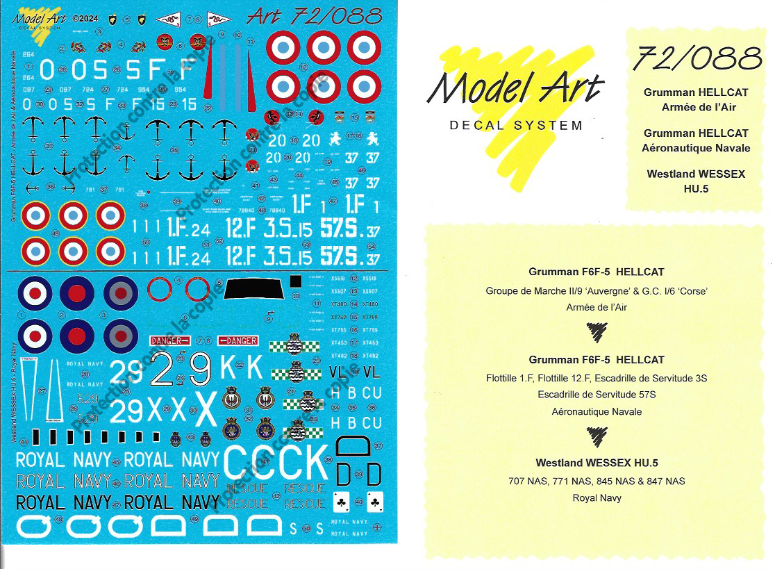 Model Art Decal System 72/088