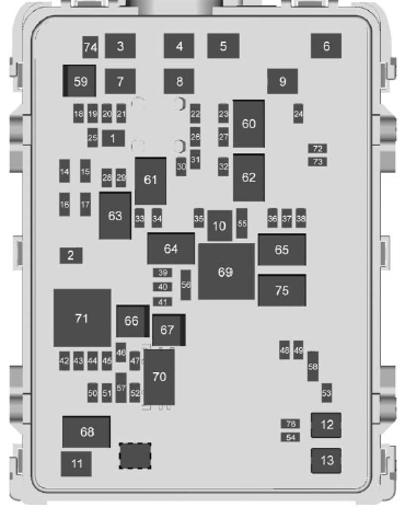 Engine Compartment Fuse Panel Diagram