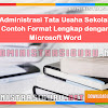 Administrasi Tata Perjuangan Sekolah Teladan Lengkap Format Microsoft
Word