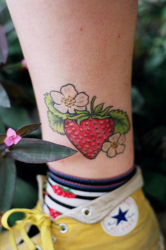 strawberry tattoos. Could a strawberry tattoo be