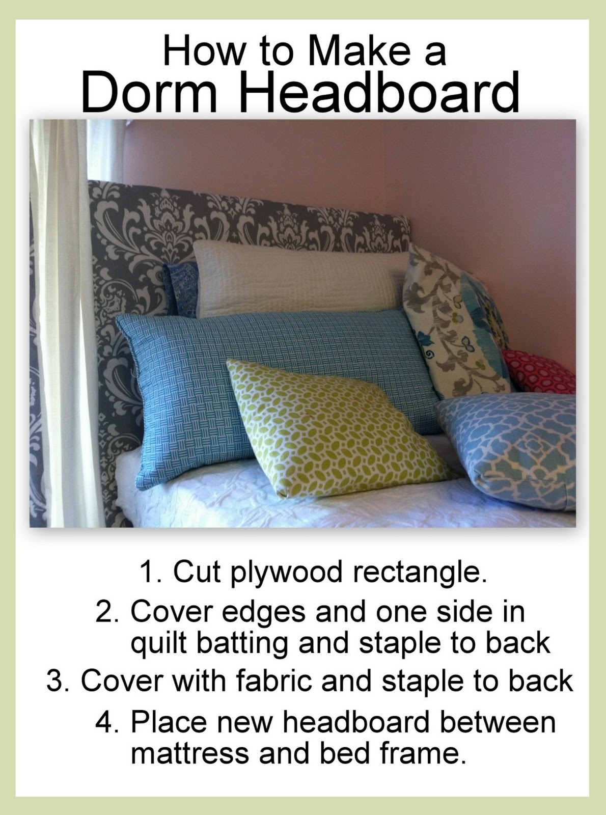 here dorm Room . room ideas tons great of for with a headboard have Dorm  diy Pinboard