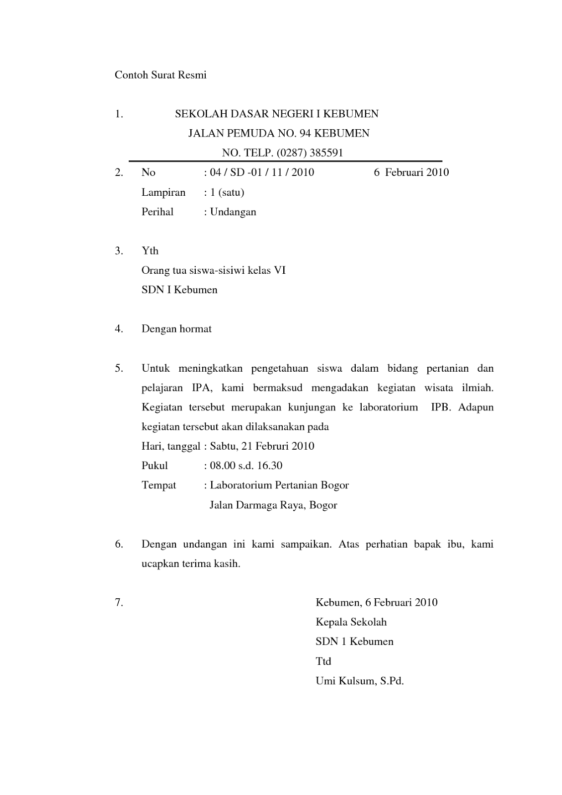 ANAK BANGSA: Surat Resmi