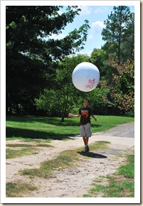 j and big beach ball