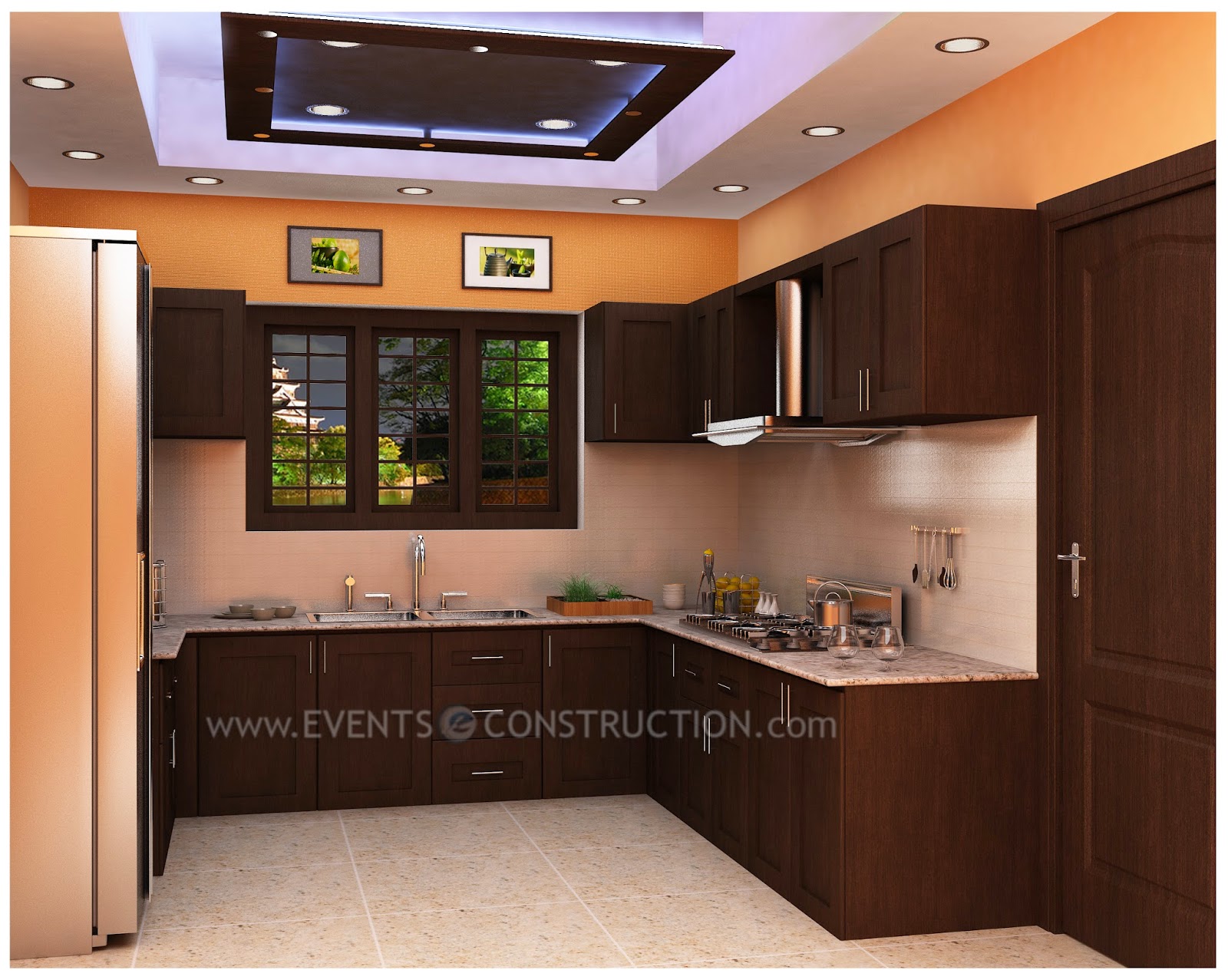 Evens Construction Pvt Ltd: Kitchen interior design