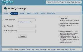 Twitter Şifre Değiştirme