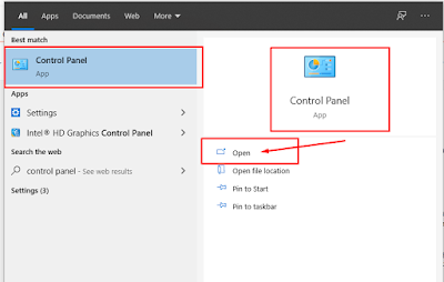 cek alamat ip melalui control panel windows