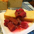 Vanilla Pound Cake with Steamed Rhubarb