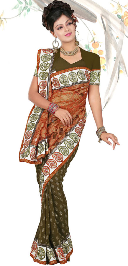 Standard length of saree is 55 mtrs and sarees with running blouse pcs