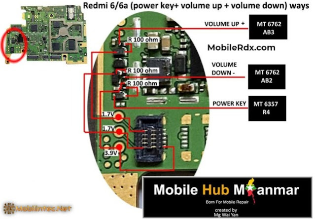 4 Step Repair Power Key And Volume Key Xiaomi Redmi 6a Mobilintec Net