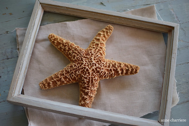 www.annecharriere.com, DIY, starfish, empty frame, 