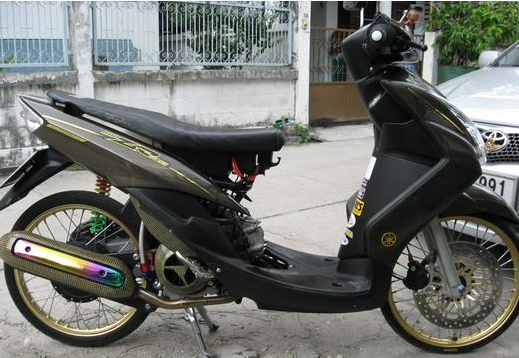  Modifikasi  Mio Warna Abu  Abu  Modifikasi  Motor Kawasaki 