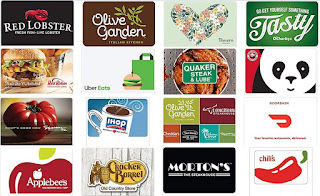 Restaurant Gift Cards on Amazon