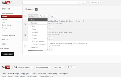 Cara Menghapus Video di Youtube