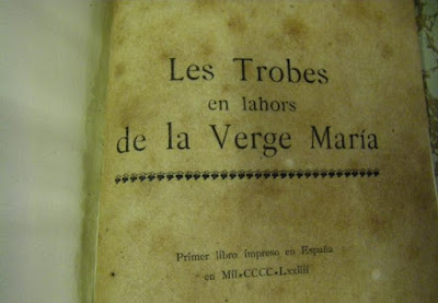 Les Trobes en lahors de la Verge María, 1474