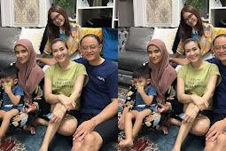 Foto keluarga, posisi tangan suami Iis Dahlia jadi sorotan netter: Kok di paha Salsa sih...