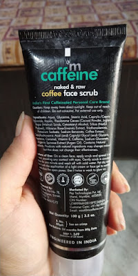 mCaffeine Coffee Face scrub Review