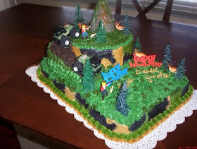 Camo Hunting Birthday Cake Designs