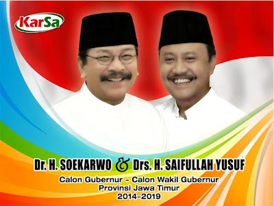 Nomor urut 1 Soekarwo-Saifullah Yusuf