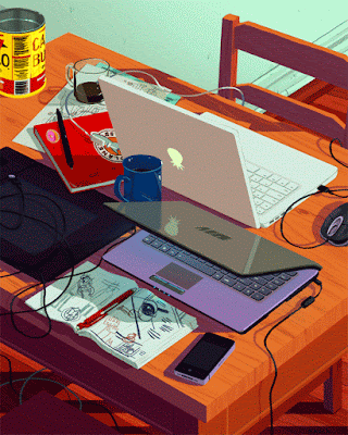 Gif Animado Mesa de Trabalho