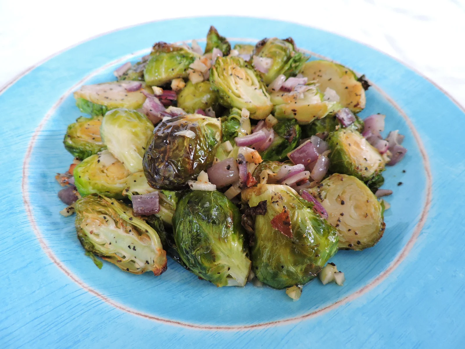 Garlic Roasted Brussels Sprouts