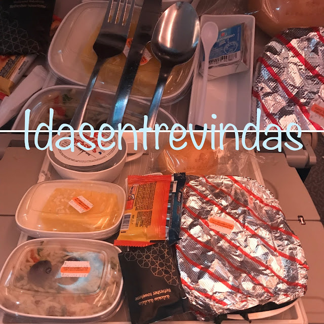 Comida servida no avião