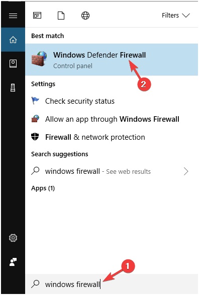 DD CHROME TO THE FIREWALL EXCEPTION LIST