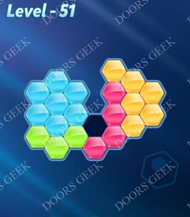 Block! Hexa Puzzle [Novice] Level 51 Solution, Cheats, Walkthrough for android, iphone, ipad, ipod