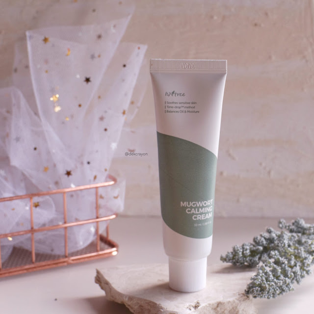 Review isntree mugwort calming cream untuk kulit sensitif