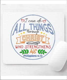 Philippians 4:13 Mouse Pad