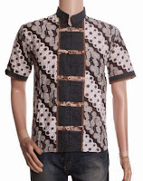 Contoh model baju muslim batik pria trendy