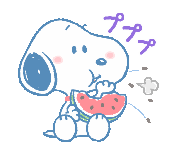 Line 公式スタンプ ゆるカワ スヌーピーの夏 Example With Gif Animation Line 公式スタンプ ゆるカワ スヌーピーの夏 Example With Gif Animation