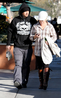 Pink and Carey Hart at the Malibu Country Mart