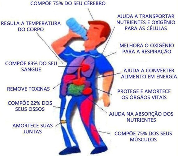 Benefícios da água para o corpo Kozma