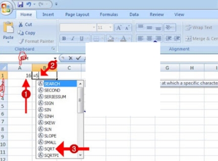 Cara Mudah Mencari Akar Kuadrat dengan Microsoft Office Excel