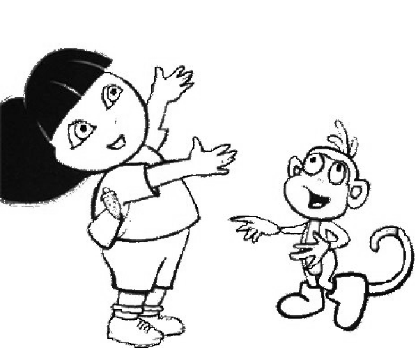 Kids Coloring Pages Dora. Dora coloring pages for kids