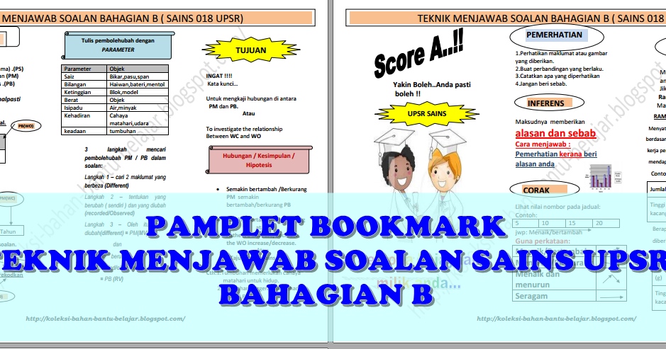 Koleksi Bahan Bantu Belajar (BBM): PAMPLET BOOKMARK TEKNIK 