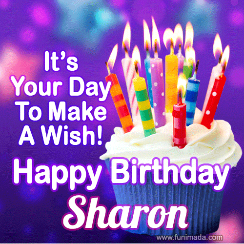 happy birthday sharon gif