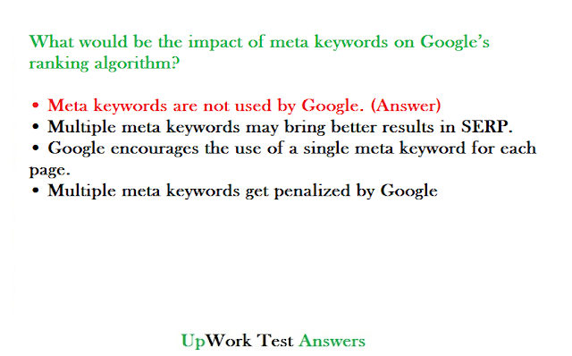 upwork seo test answers 13