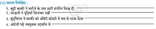 Chapter 21 - बूढ़ी काकी (पूरक पठन) Balbharati solutions for Hindi - Lokbharati 10th Standard SSC Maharashtra State Board [हिंदी - लोकभारती १० वीं कक्षा]