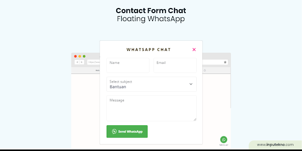 Cara Membuat Contact Form Chat Floating WhatsApp