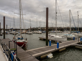 Photo of cloud and wind at Maryport Marina on Wednesday