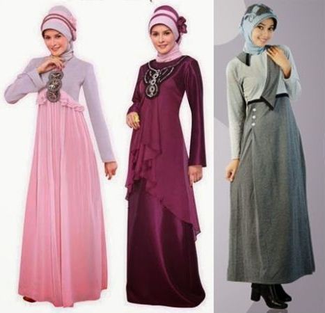  Gambar Gamis Terbaru  gambar baju gamis terbaru  