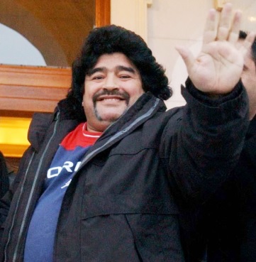 Foto de Diego Maradona gordo u obeso