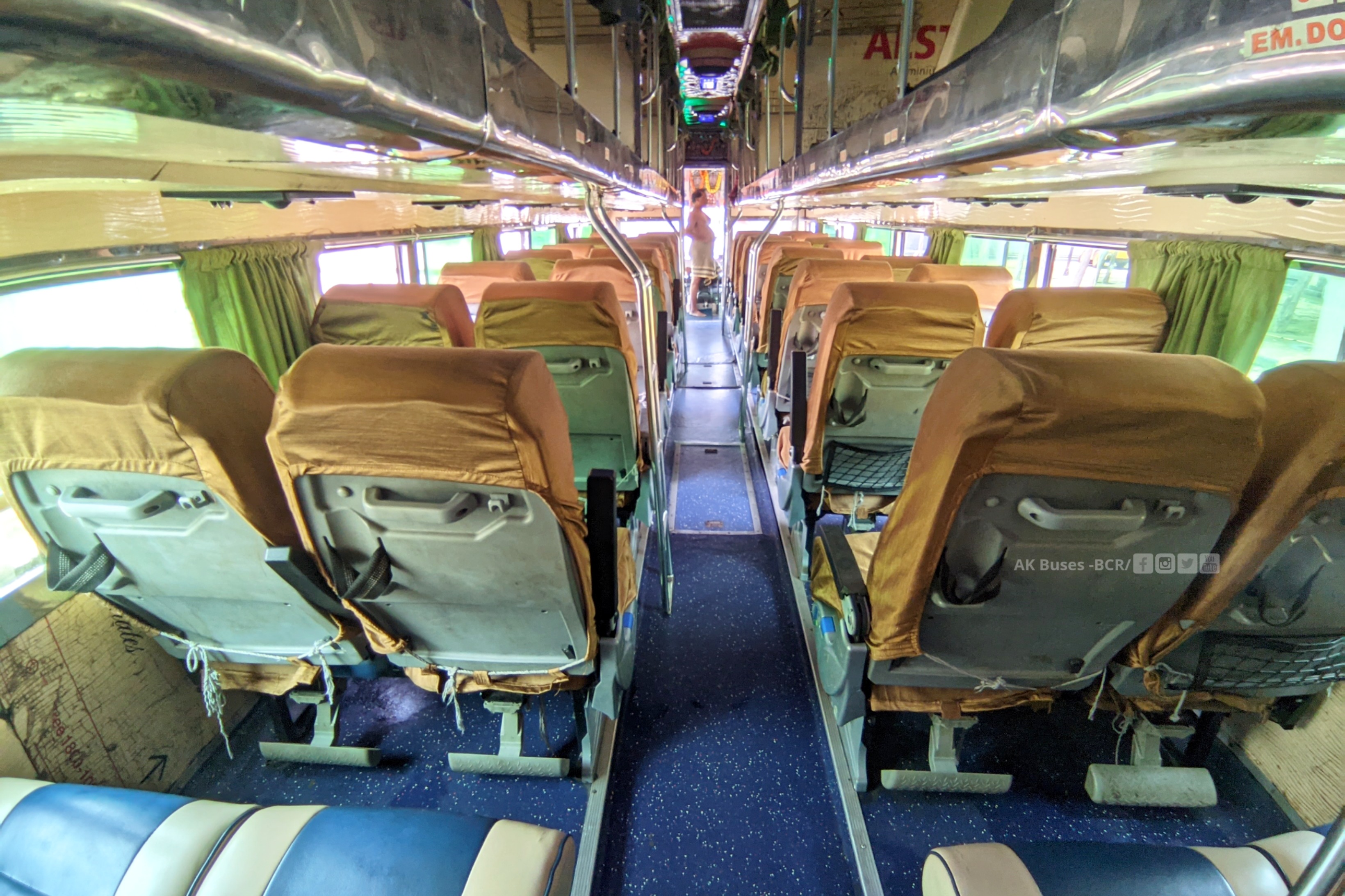 Grand Travels AC Bus Interior- Push Back Seats