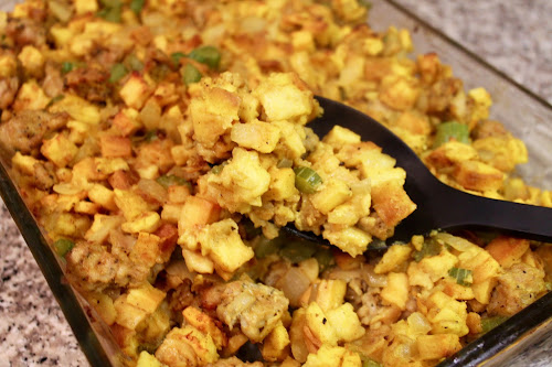 Indian-Spiced Nan Bread Stuffing