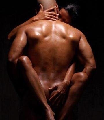 2 black lovers naked embracing by King King