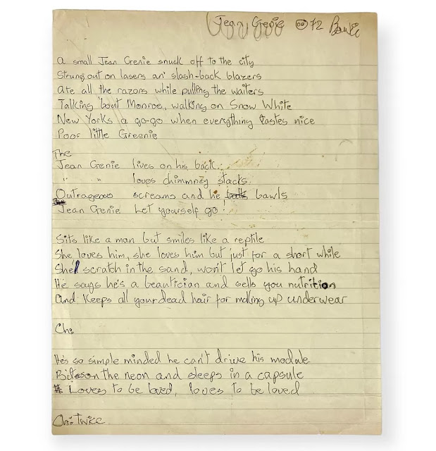 Jean Genie lyrics
